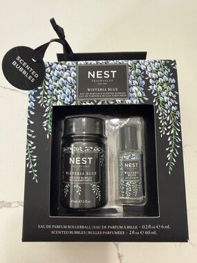 NEST Fragrances Wisteria Blue Gift Set - Blue, Black- New in Box!